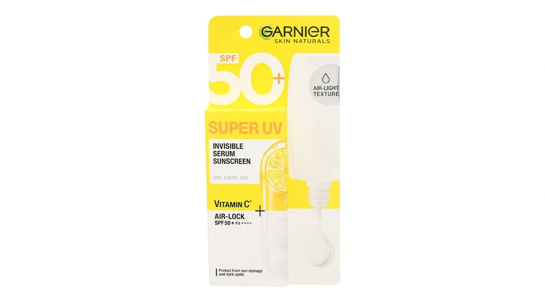 Serum chống nắng Garnier Super UV Invisible SPF50+/PA++++ sáng da, mờ thâm tuýp 30ml - 1