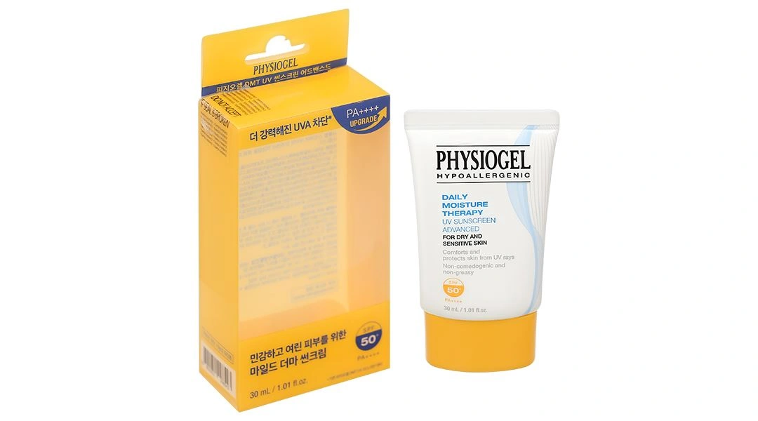 Kem chống nắng Physiogel Daily Moisture Therapy Advanced SPF50+/PA++++ dưỡng ẩm tuýp 30ml - 