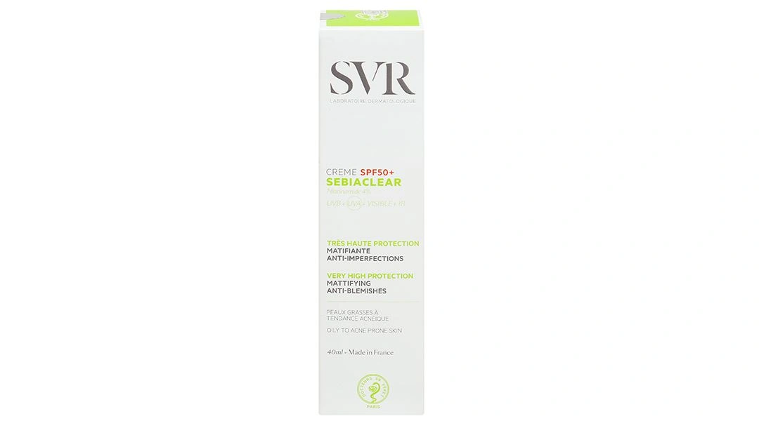 Kem chống nắng SVR Sebiaclear Creme SPF50+ làm sạch dầu trên da, giảm mụn tuýp 40ml - 1