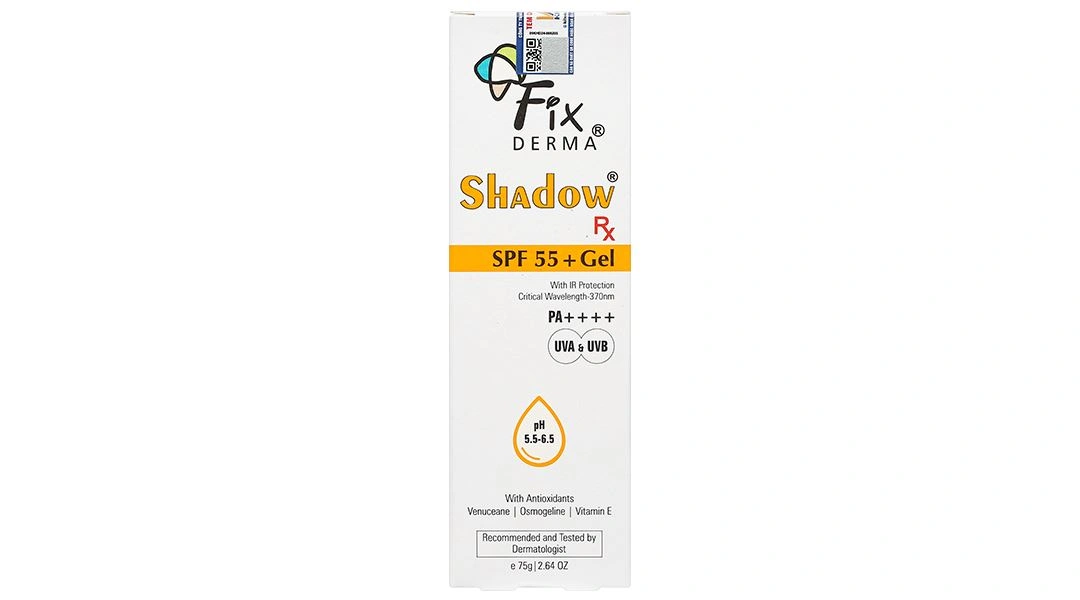 Gel chống nắng Fixderma Shadow SPF 55+/PA++++ hỗ trợ làm giảm các dấu hiệu lão hóa da tuýp 75g - 2