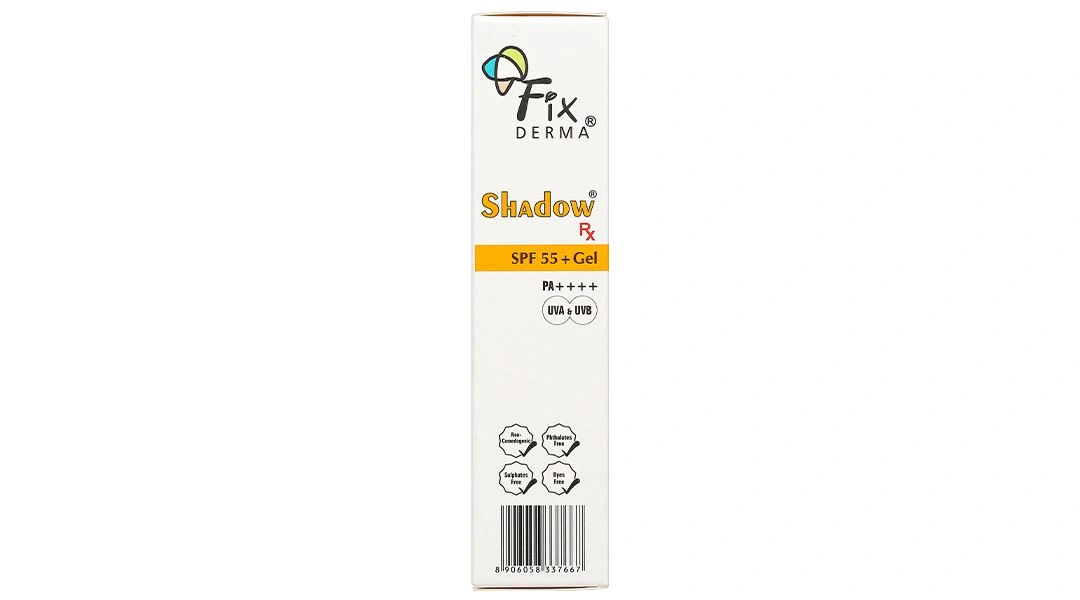 Gel chống nắng Fixderma Shadow SPF 55+/PA++++ hỗ trợ làm giảm các dấu hiệu lão hóa da tuýp 75g - 5