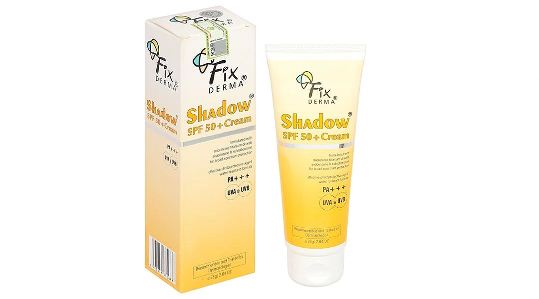 Kem chống nắng Fixderma Shadow SPF 50+/PA+++ giúp dưỡng ẩm và bảo vệ da tuýp 75g - 