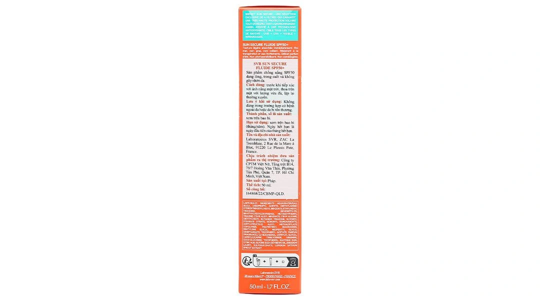 Kem chống nắng SVR Sun Secure Fluide SPF50+ trong suốt, không gây nhờn da tuýp 50ml - 3