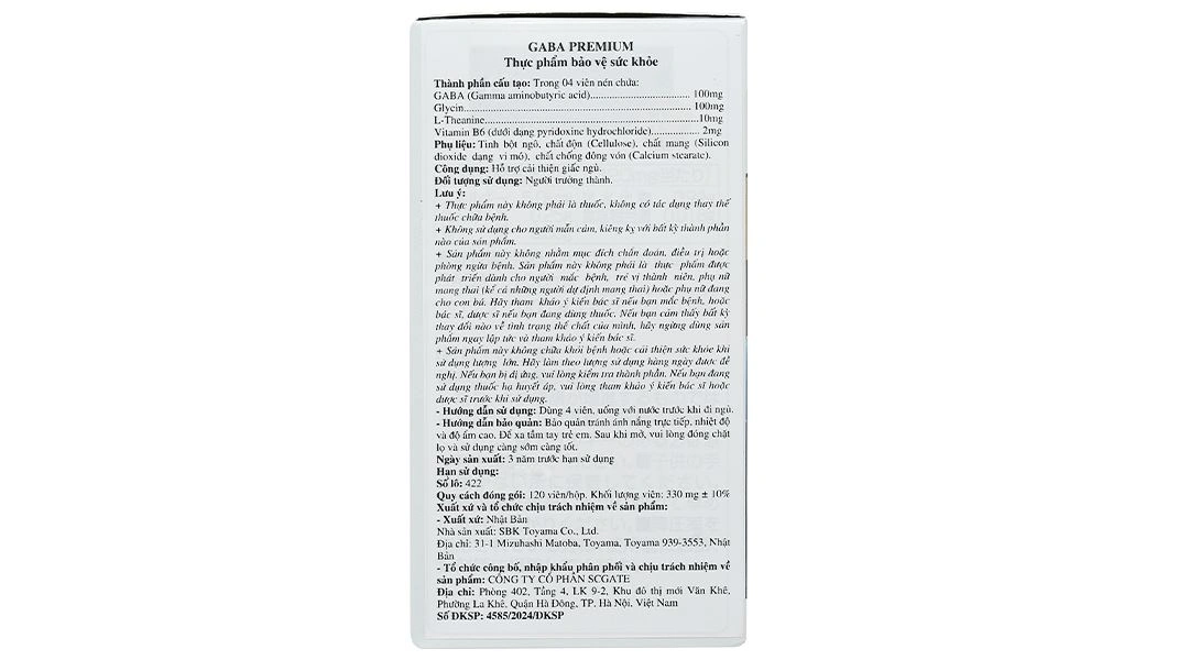 Thực phẩm bảo vệ sức khỏe Gaba Premium - 2