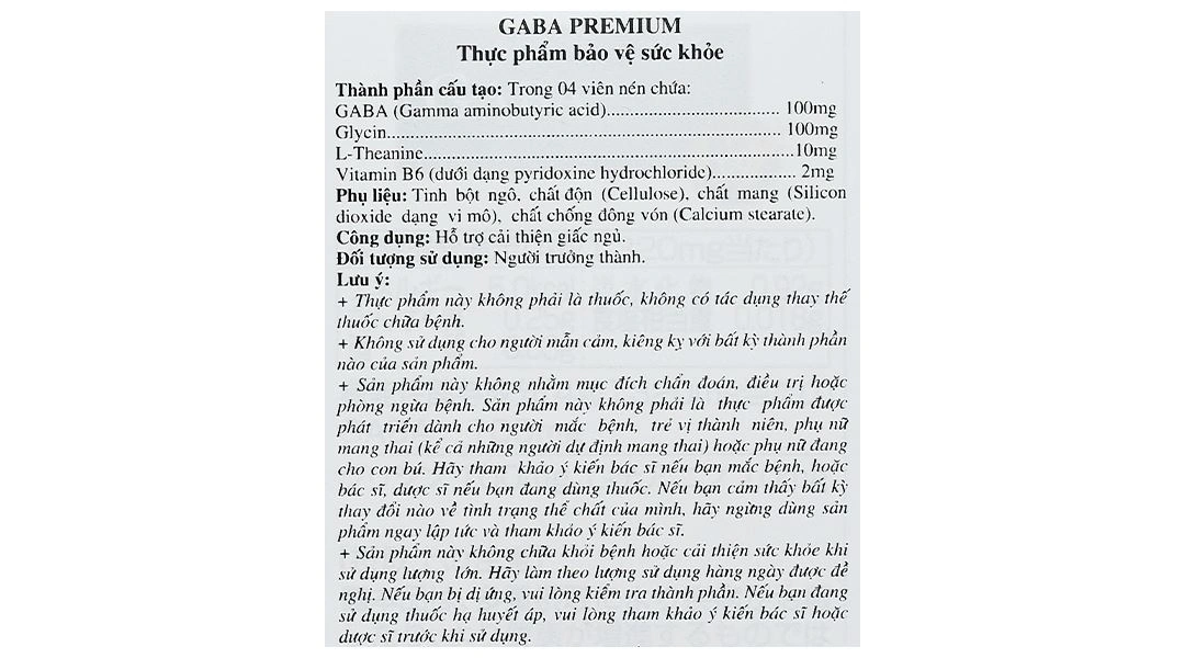 Thực phẩm bảo vệ sức khỏe Gaba Premium - 8
