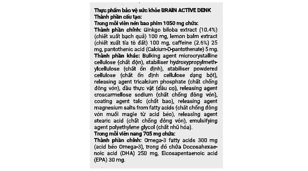 Brain Active Denk hộp 60 Viên - 9