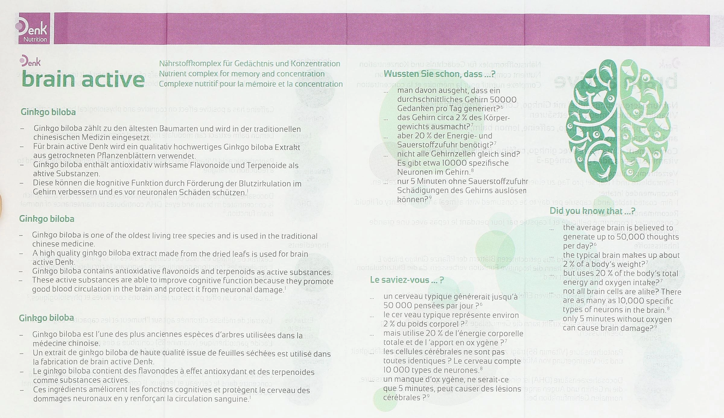 Brain Active Denk hộp 60 Viên - 10