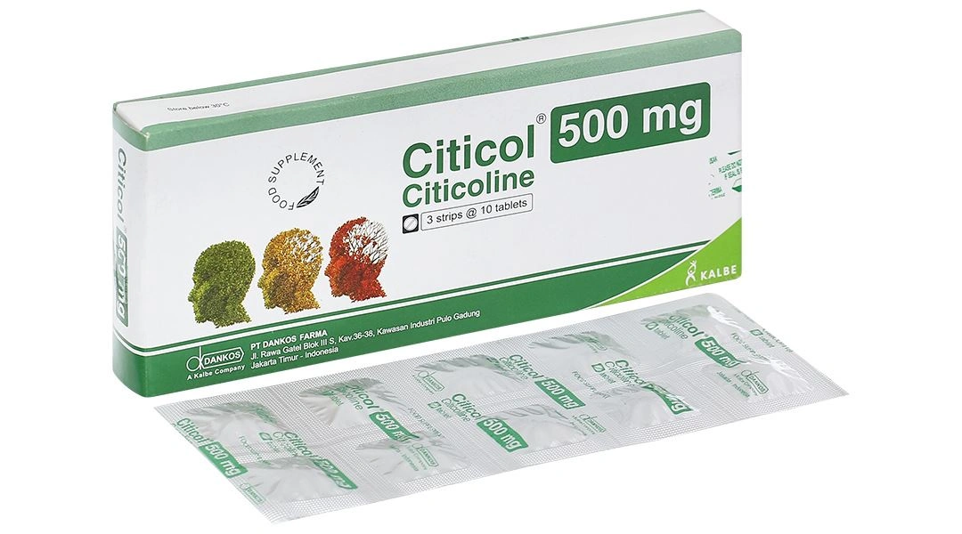 Thực phẩm bảo vệ sức khỏe Citicol 500 hộp 30 viên - 