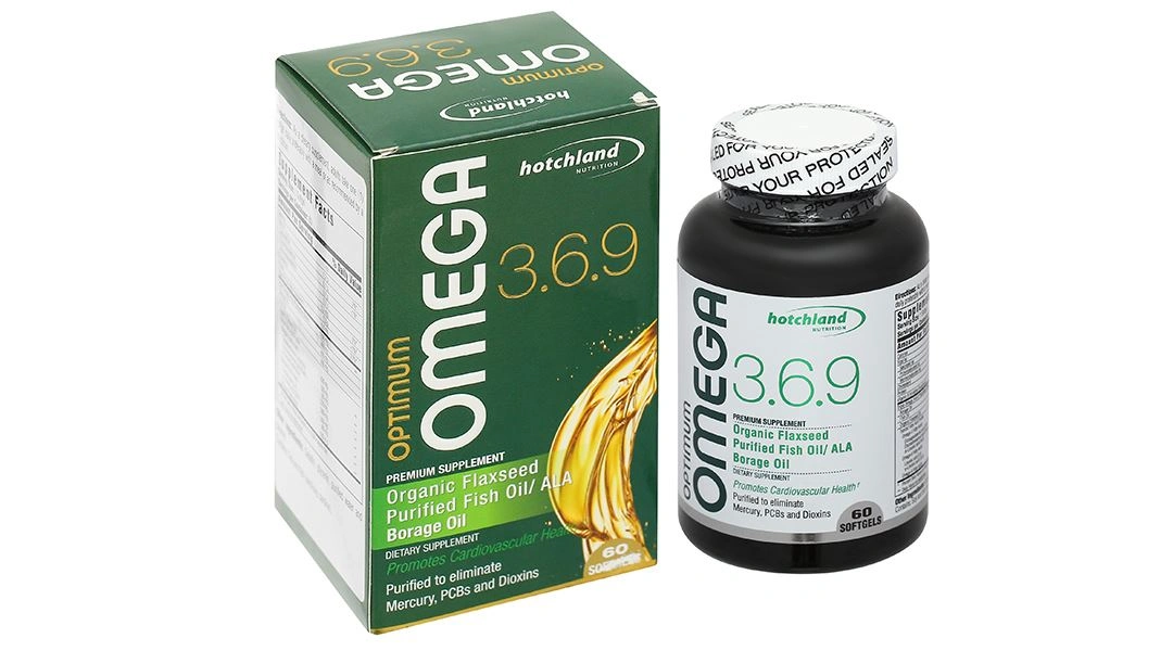 Optimum Omega 3,6,9 hỗ trợ bổ não, bổ mắt lọ 60 viên - 