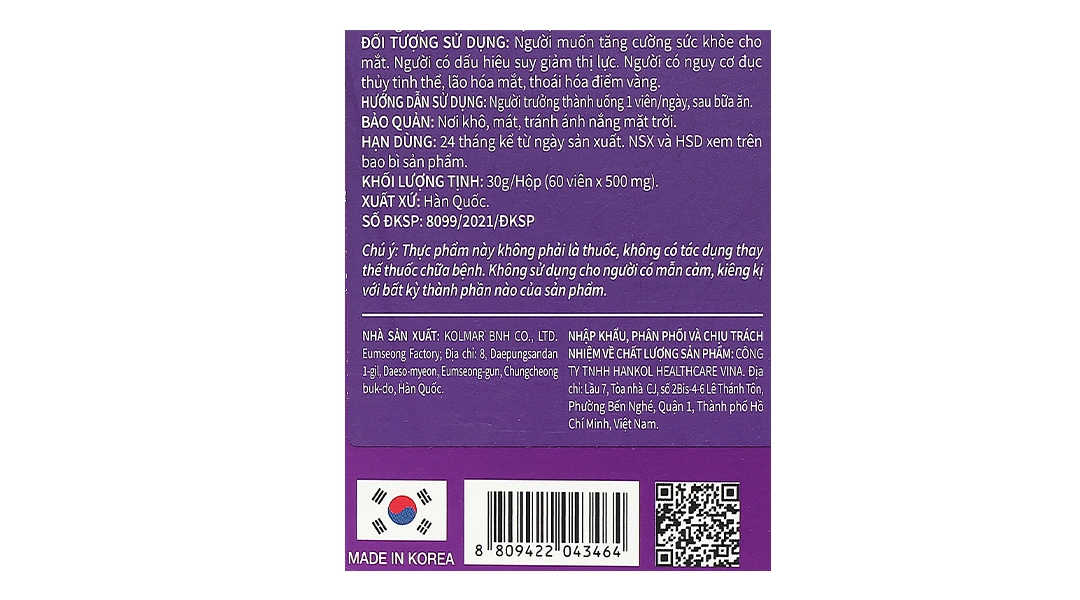 Thực phẩm bảo vệ sức khỏe Condition Eye - 7