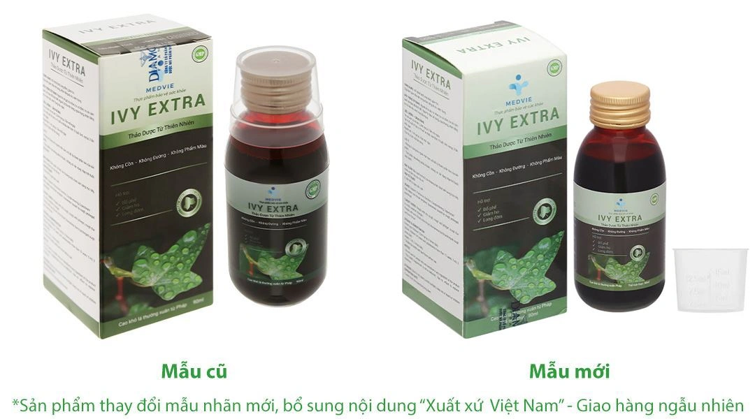 Ivy Extra hỗ trợ giảm ho, long đờm chai 90ml - 15