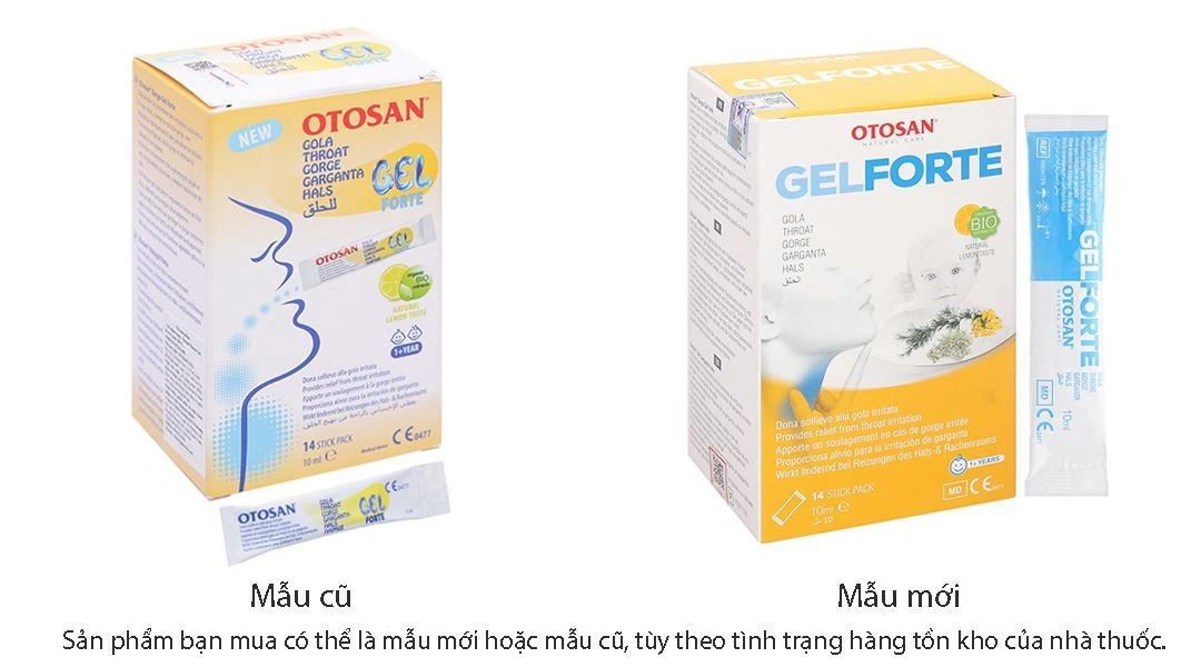 Gel Ngậm Họng Otosan Throat Gel Forte Hộp 14 Gói X 10ml - 