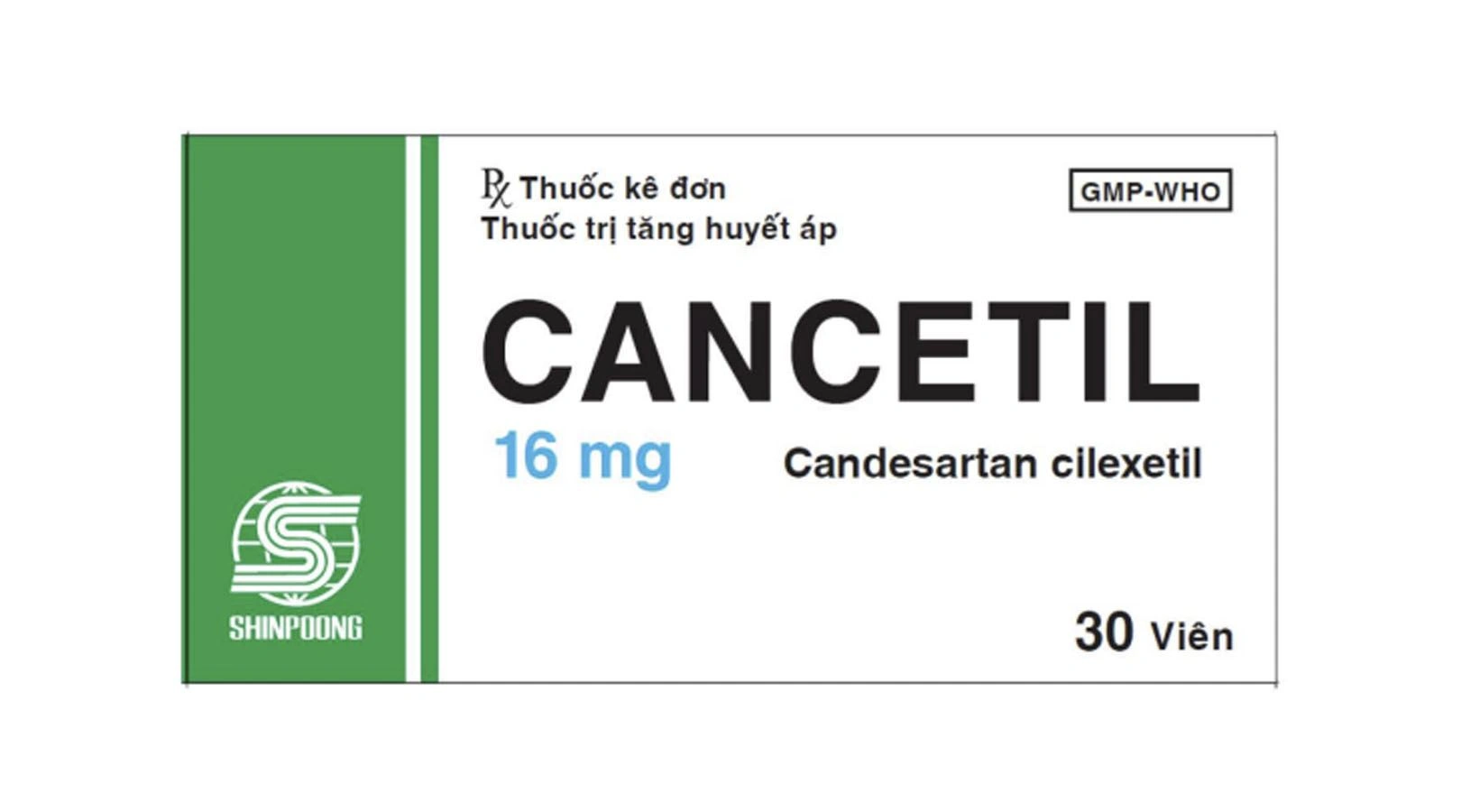 Cancetil 16mg trị tăng huyết áp, suy tim (3 vỉ x 10 viên) - 2