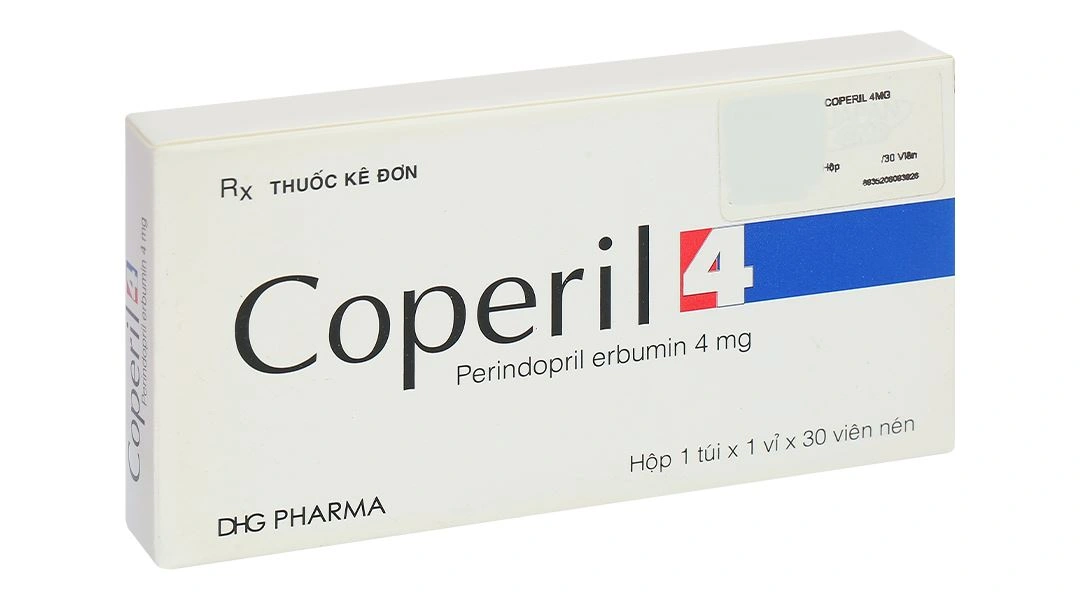 Coperil 4 điều trị tăng huyết áp, suy tim có triệu chứng (1 vỉ x 30 viên) - 