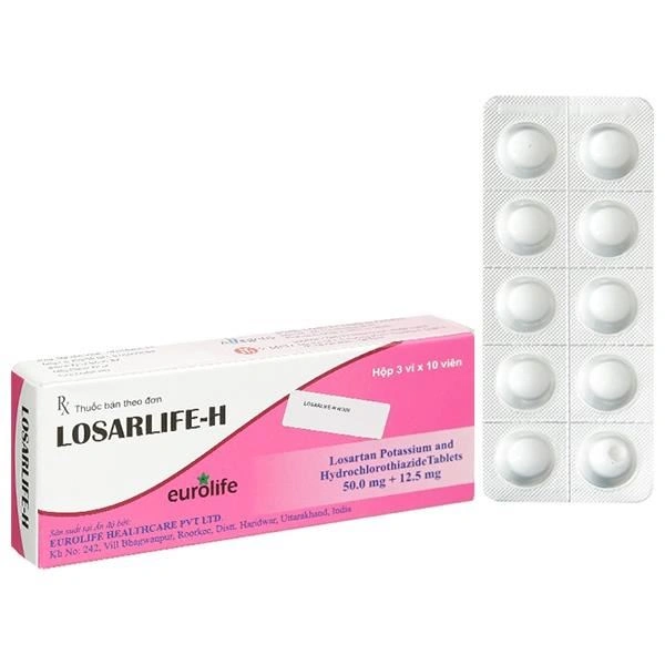 Losarlife-H 50mg/12.5mg trị tăng huyết áp