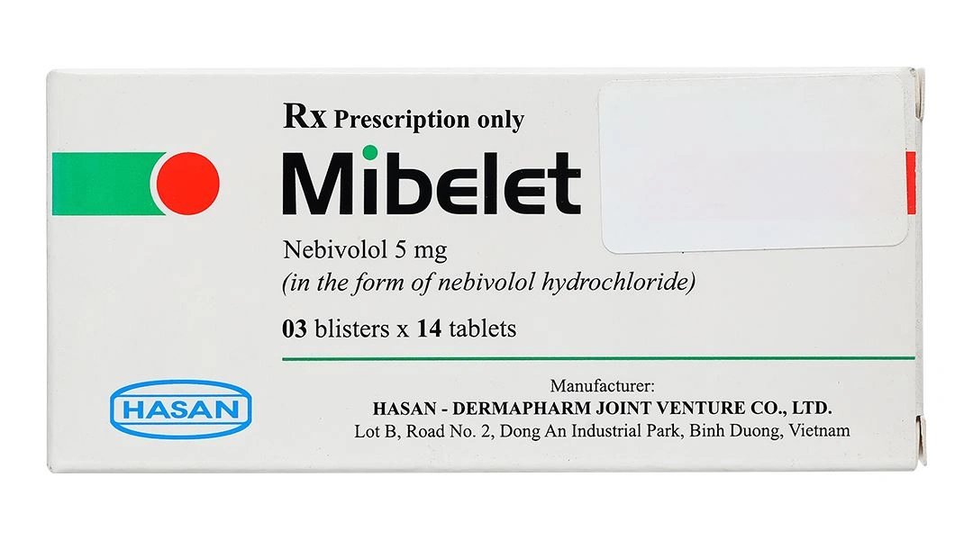 Mibelet 5mg điều trị tăng huyết áp vô căn, suy tim (3 vỉ x 14 viên) - 1