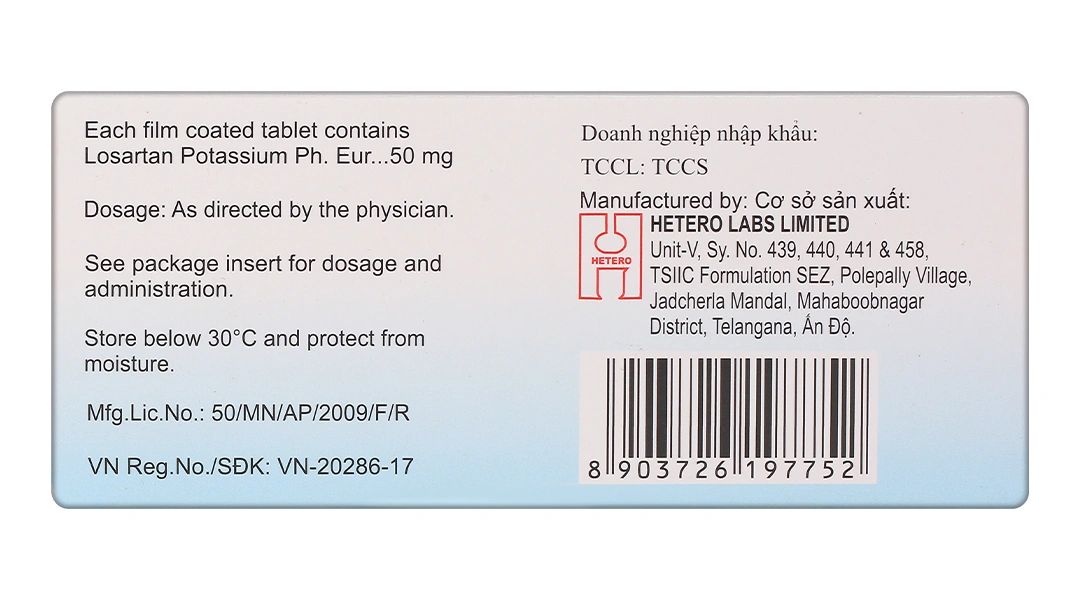 Losagen 50mg Gedeon trị tăng huyết áp (3 vỉ x 10 viên) - 1