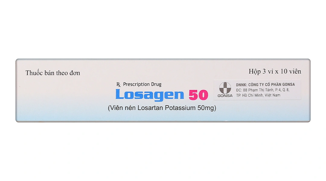Losagen 50mg Gedeon trị tăng huyết áp (3 vỉ x 10 viên) - 3