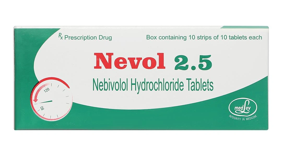 Nevol 2.5 điều trị tăng huyết áp vô căn, suy tim mạn tính (10 vỉ x 10 viên) - 2