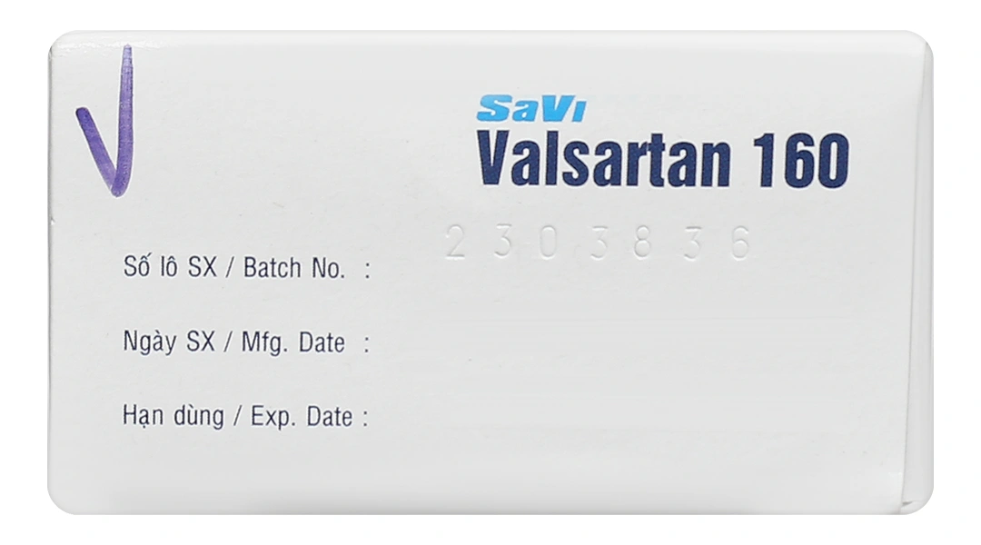 Savi Valsartan 160 trị tăng huyết áp, suy tim (3 vỉ x 10 viên) - 4