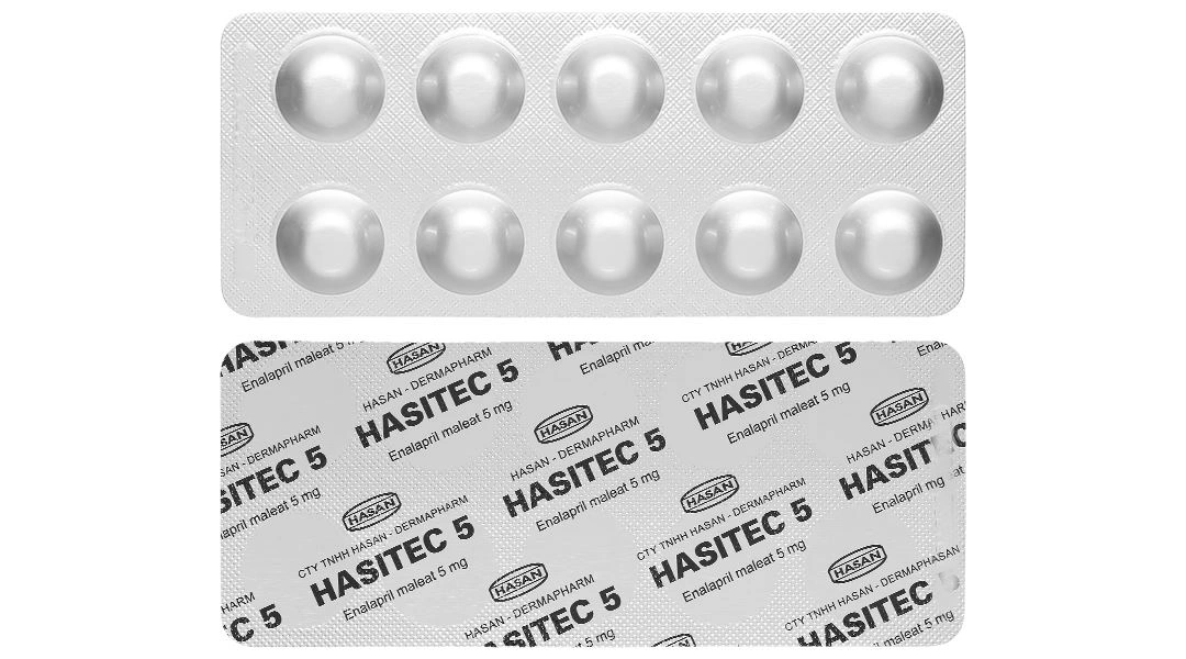 Hasitec 5 điều trị tăng huyết áp, suy tim (3 vỉ x 10 viên) - 6