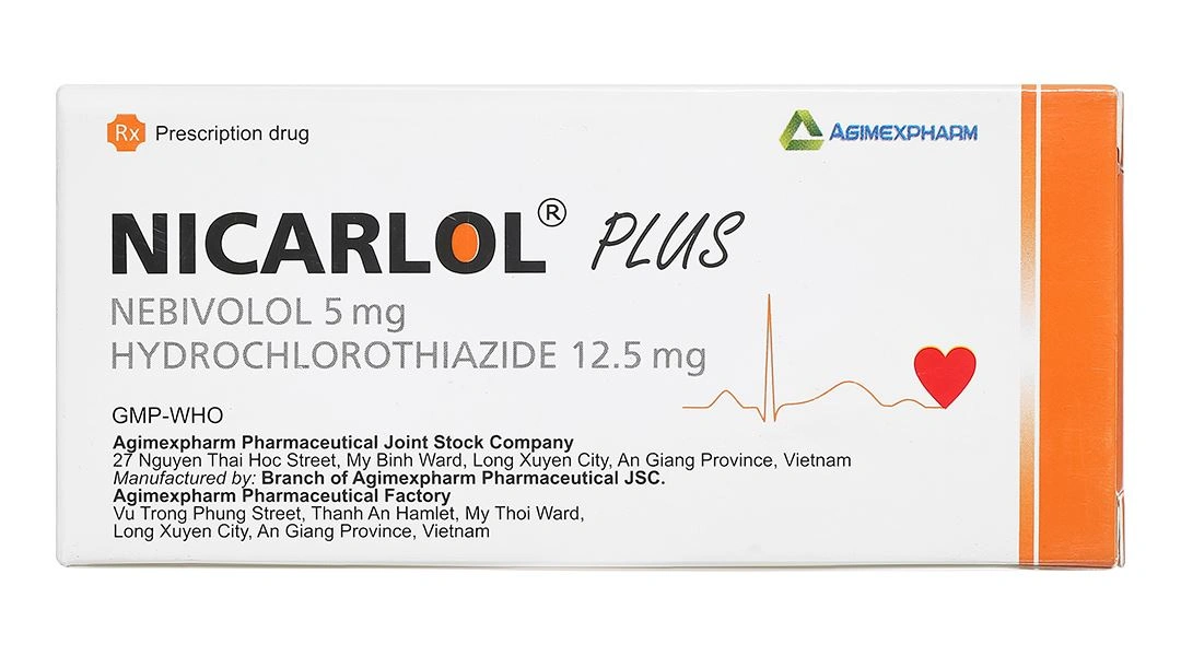 Nicarlol Plus điều trị tăng huyết áp (3 vỉ x 10 viên) - 1