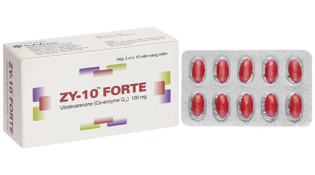 ZY-10 Forte 100mg trị bệnh tim mạch (3 vỉ x 10 viên) - 