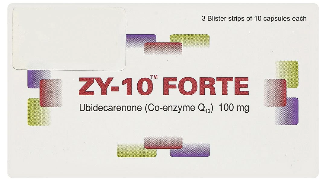 ZY-10 Forte 100mg trị bệnh tim mạch (3 vỉ x 10 viên) - 1