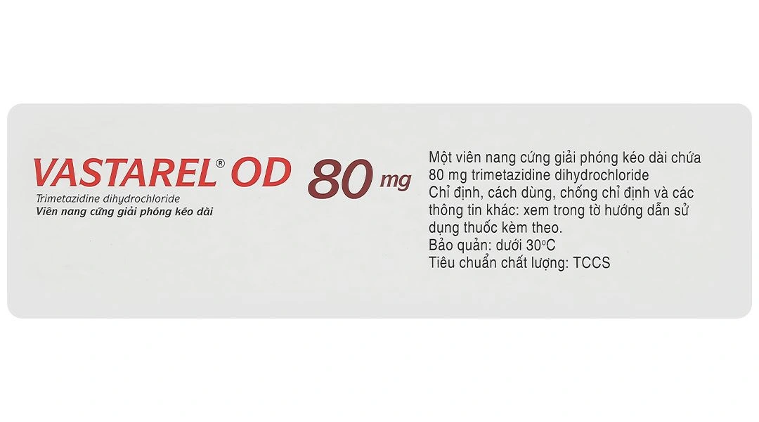 Vastarel OD 80mg hỗ trợ điều trị đau thắt ngực ổn định (3 vỉ x 10 viên) - 2