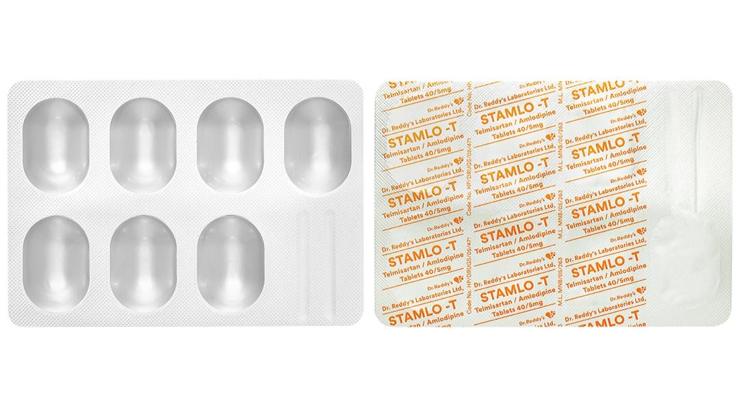 Stamlo-T 40/5mg điều trị tăng huyết áp vô căn (4 vỉ x 7 viên) - 6