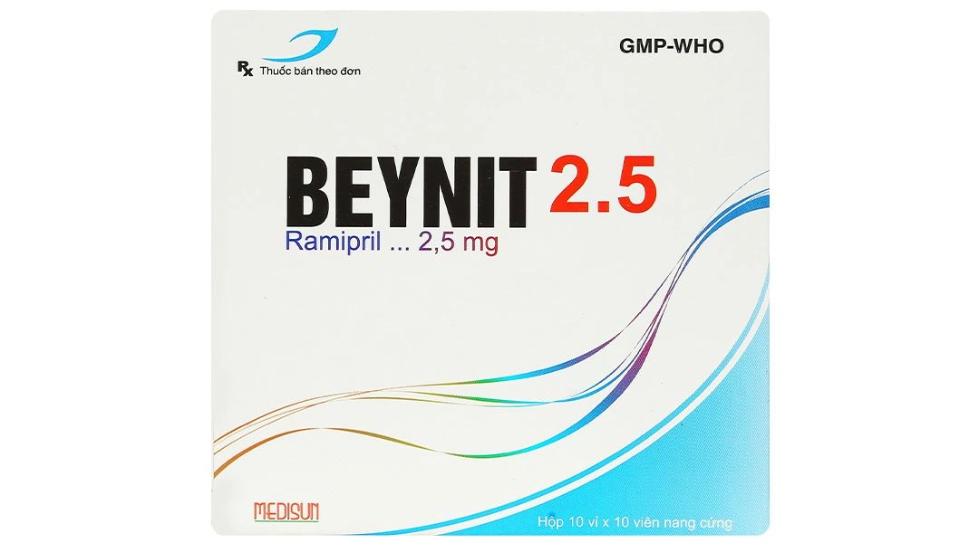 Beynit 2.5 điều trị tăng huyết áp, suy tim sung huyết (10 vỉ x 10 viên) - 1