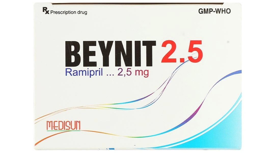 Beynit 2.5 điều trị tăng huyết áp, suy tim sung huyết (10 vỉ x 10 viên) - 4