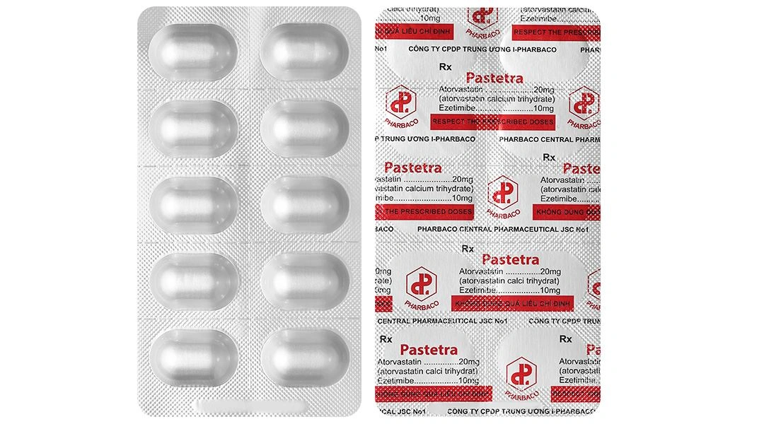 Pastetra phòng ngừa bệnh tim mạch, trị tăng cholesterol máu nguyên phát (3 vỉ x 10 viên) - 4