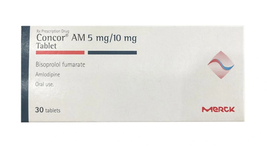 Concor AM 5mg/10mg điều trị tăng huyết áp (3 vỉ x 10 viên) - 1
