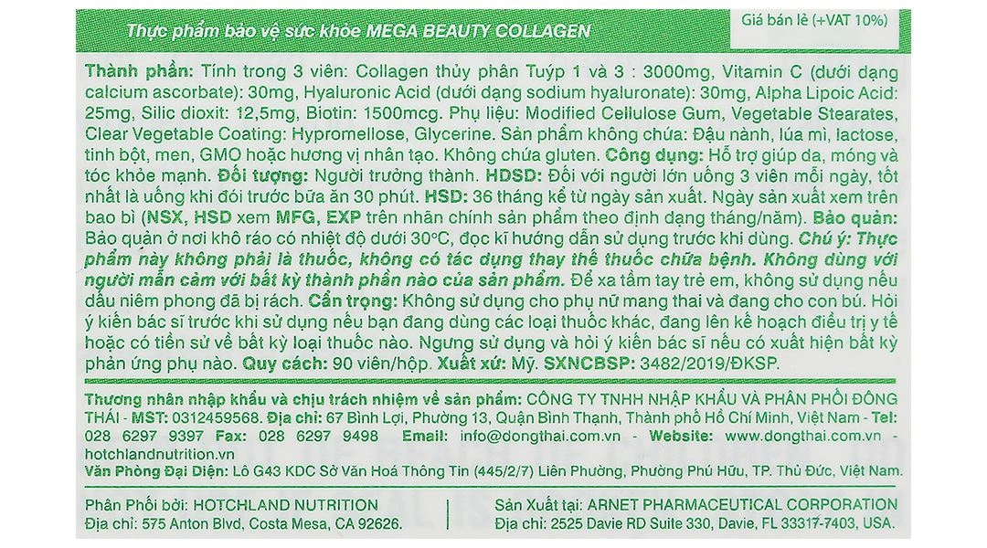 Thực phẩm bảo vệ sức khỏe Mega Beauty Collagen - 5