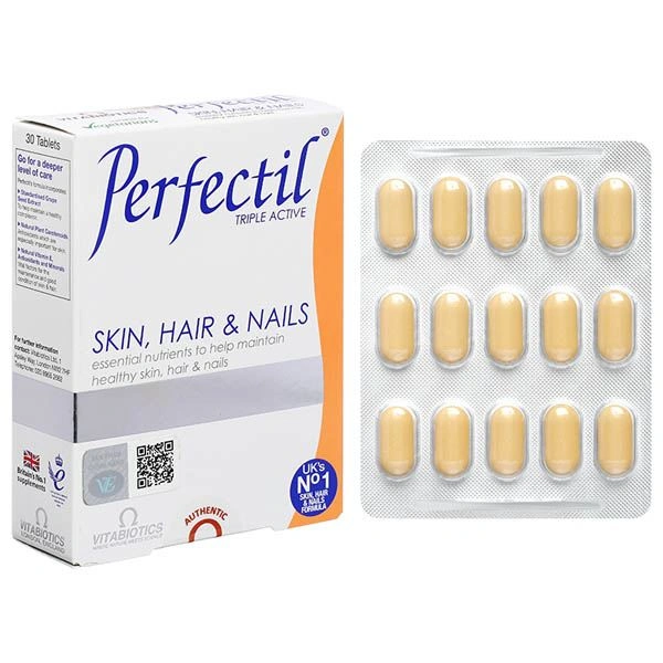 Vitabiotics Perfectil Skin, Hair & Nails đẹp da, tóc, móng