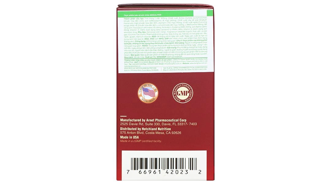 Mega Liver hỗ trợ tăng cường chức năng gan lọ 30 viên - 2