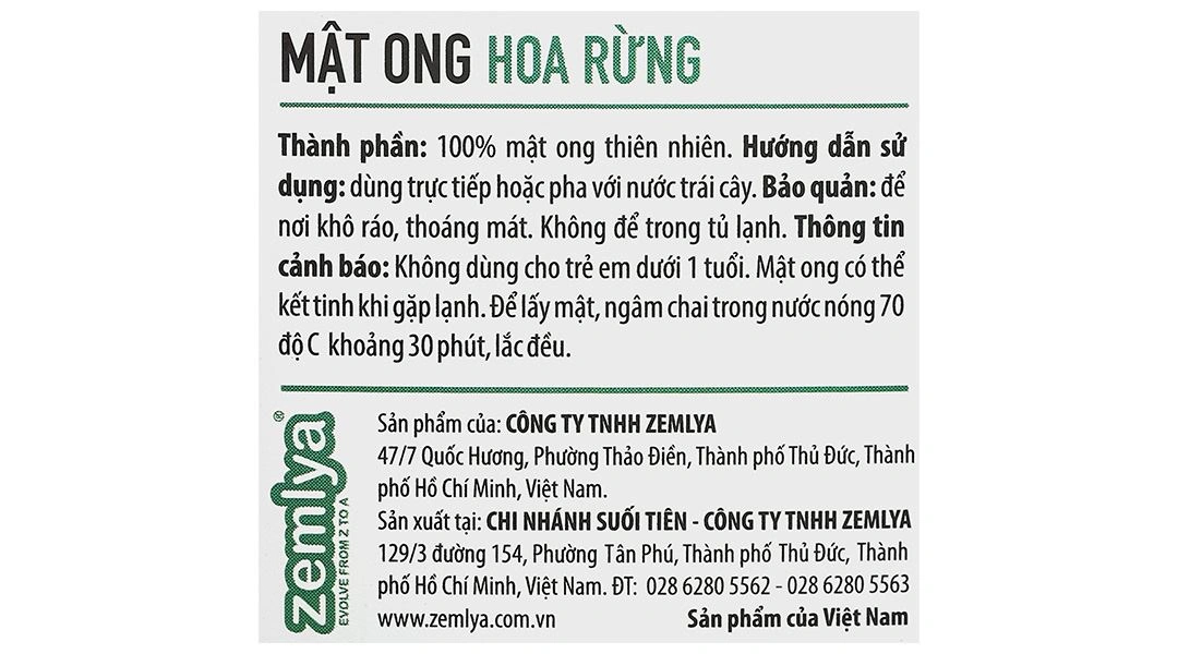 Mật Ong Hoa Rừng - Rừng Nhiệt Đới Zemlya - 8