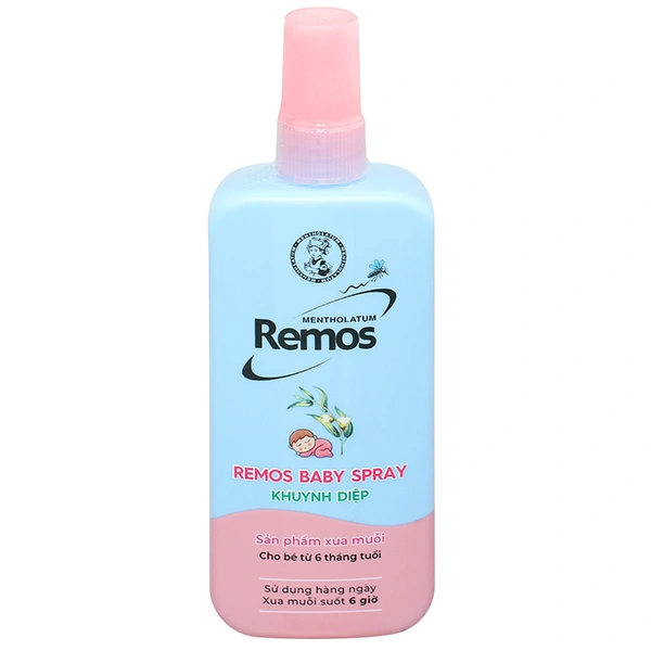 Xịt chống muỗi Remos Baby Spray hương khuynh diệp cho bé