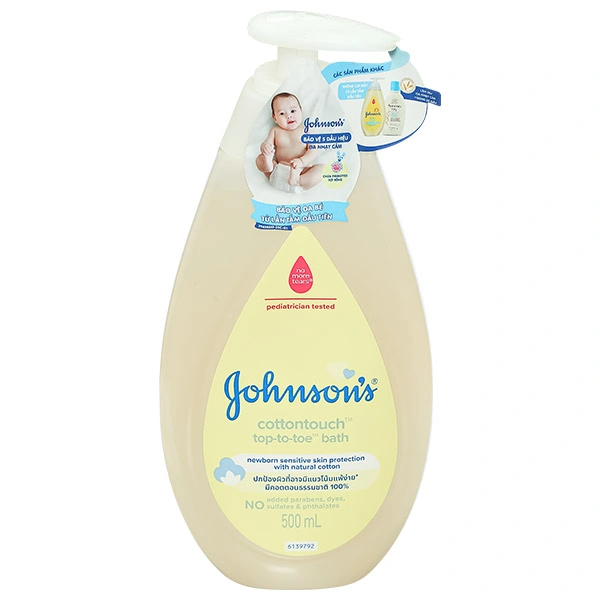 Tắm gội toàn thân cho bé Johnson’s Baby Cottontouch mềm mại như bông