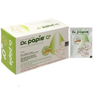 Gạc răng miệng Dr. Papie 0+ giúp sạch lưỡi, nướu, răng
