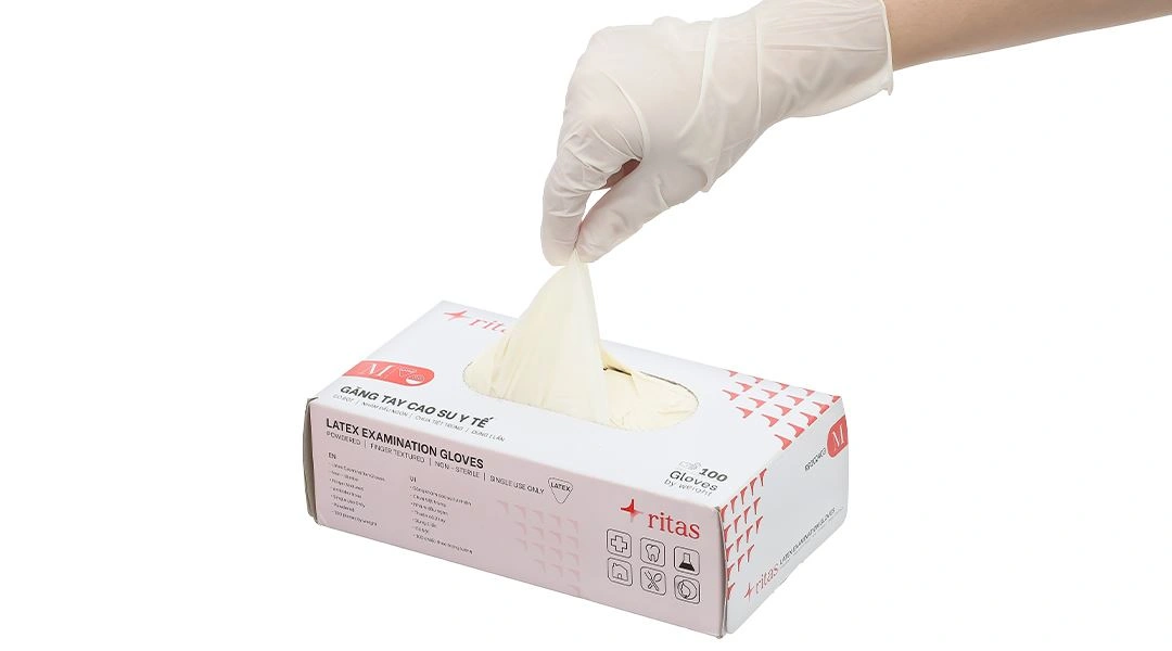 Găng tay y tế có bột Ritas Size M - 8