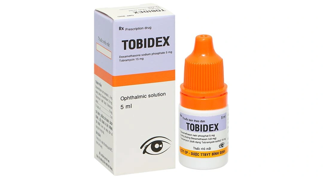 Dung dịch nhỏ mắt Tobidex điều trị viêm mắt chai 5ml - 