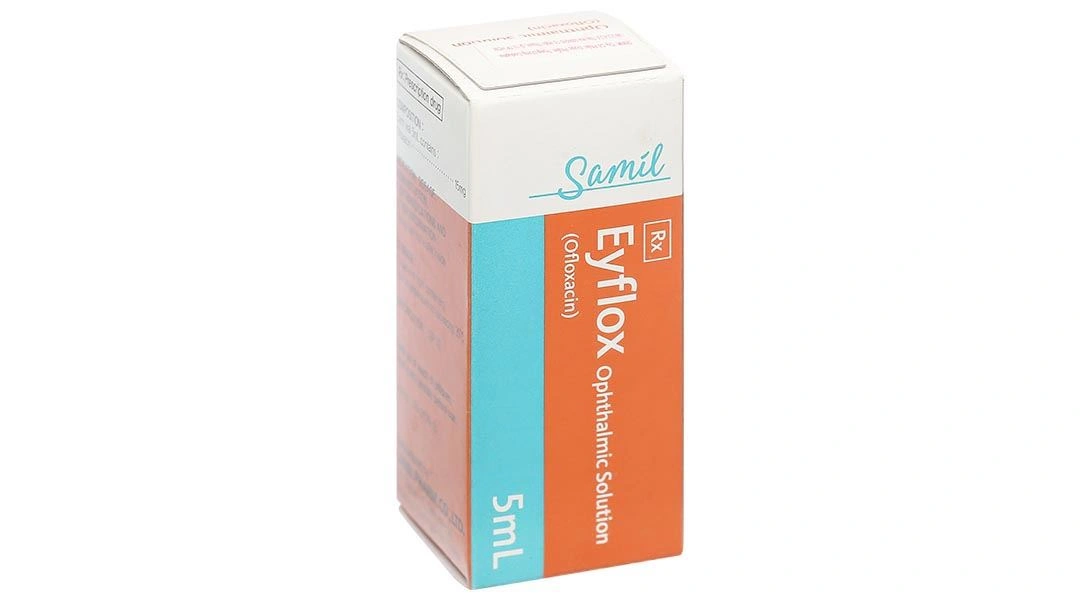 Dung dịch nhỏ mắt Eyflox ophthalmic solution trị nhiễm khuẩn mắt chai 5ml - 