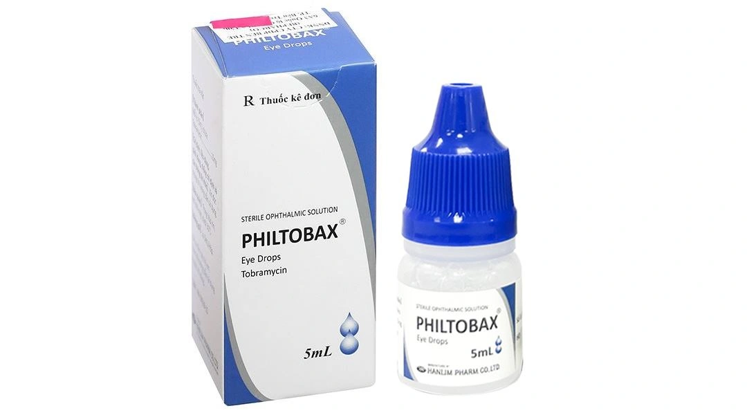 Dung dịch nhỏ mắt Philtobax trị nhiễm khuẩn mắt chai 5ml - 