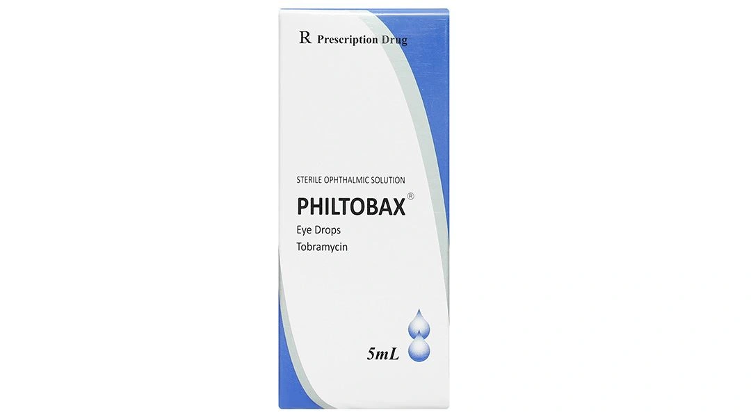 Dung dịch nhỏ mắt Philtobax trị nhiễm khuẩn mắt chai 5ml - 1