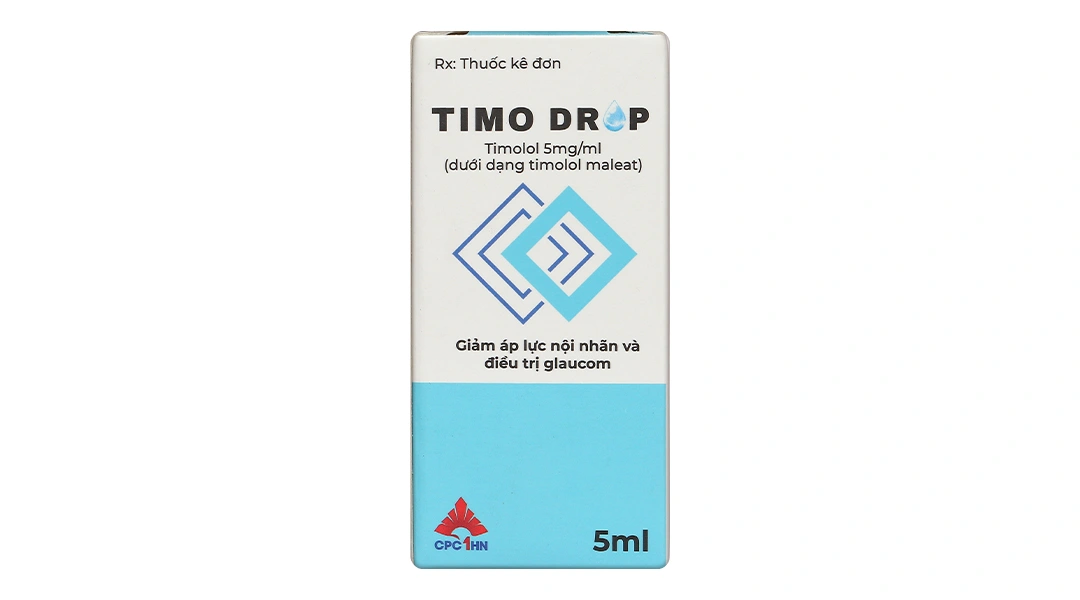 Dung dịch nhỏ mắt Timo Drop 5mg/ml giảm áp lực nội nhãn, trị glaucom chai 5ml - 1