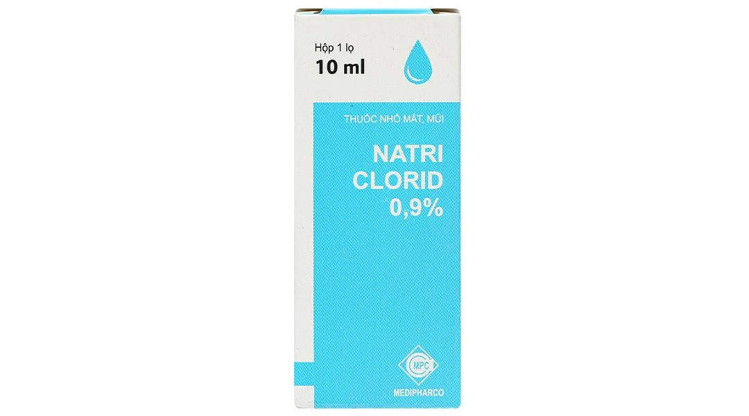 Thuốc nhỏ mắt Natriclorid 0,9% Medipharco trị kích ứng mắt, viêm mũi chai 10 ml - 1