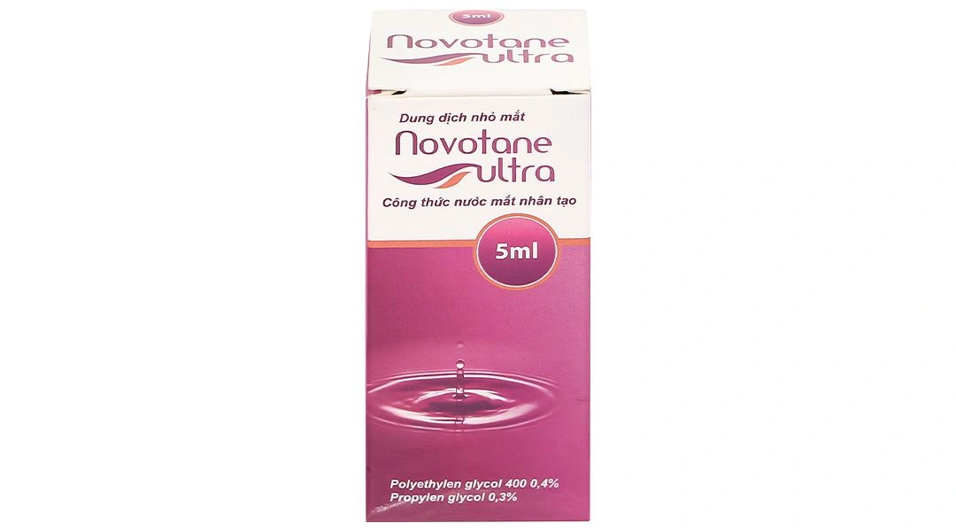 Dung dịch nhỏ mắt Novotane ultra làm dịu mắt, giảm tình trạng kích ứng mắt chai 5ml - 1