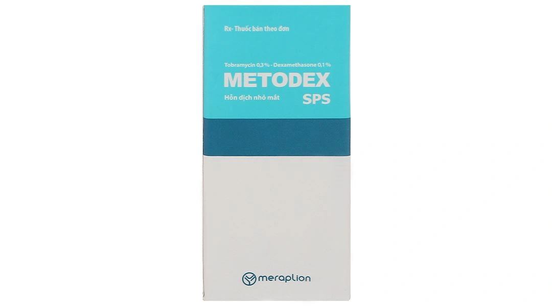 Thuốc nhỏ mắt Metodex SPS 0.3%/0.1% trị viêm mắt có đáp ứng steroid chai 7ml - 1